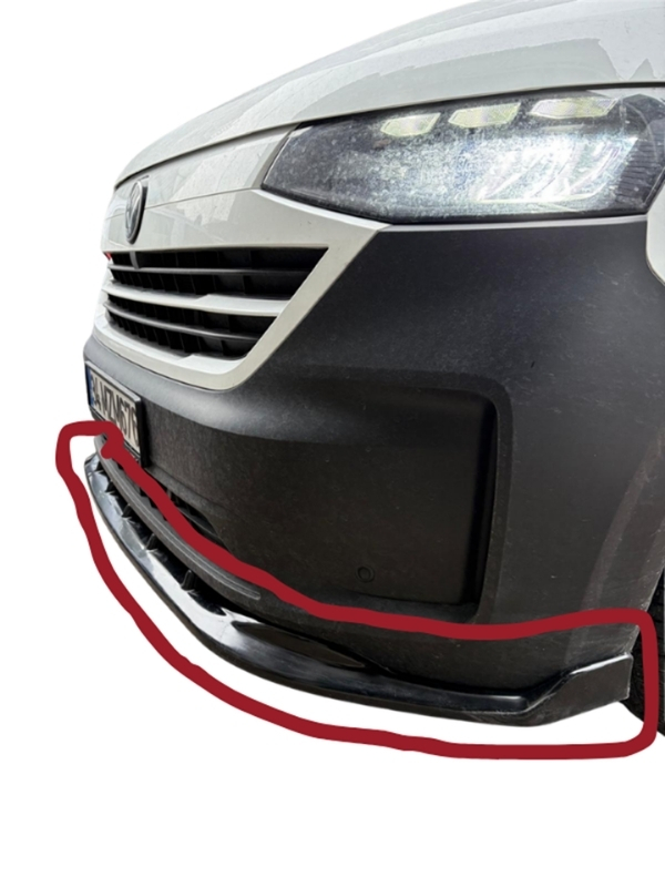 VOLKSWAGEN TRANSPORTER 2025 ÖN TAMPON LİPİ (( PARLAK SİYAH ))